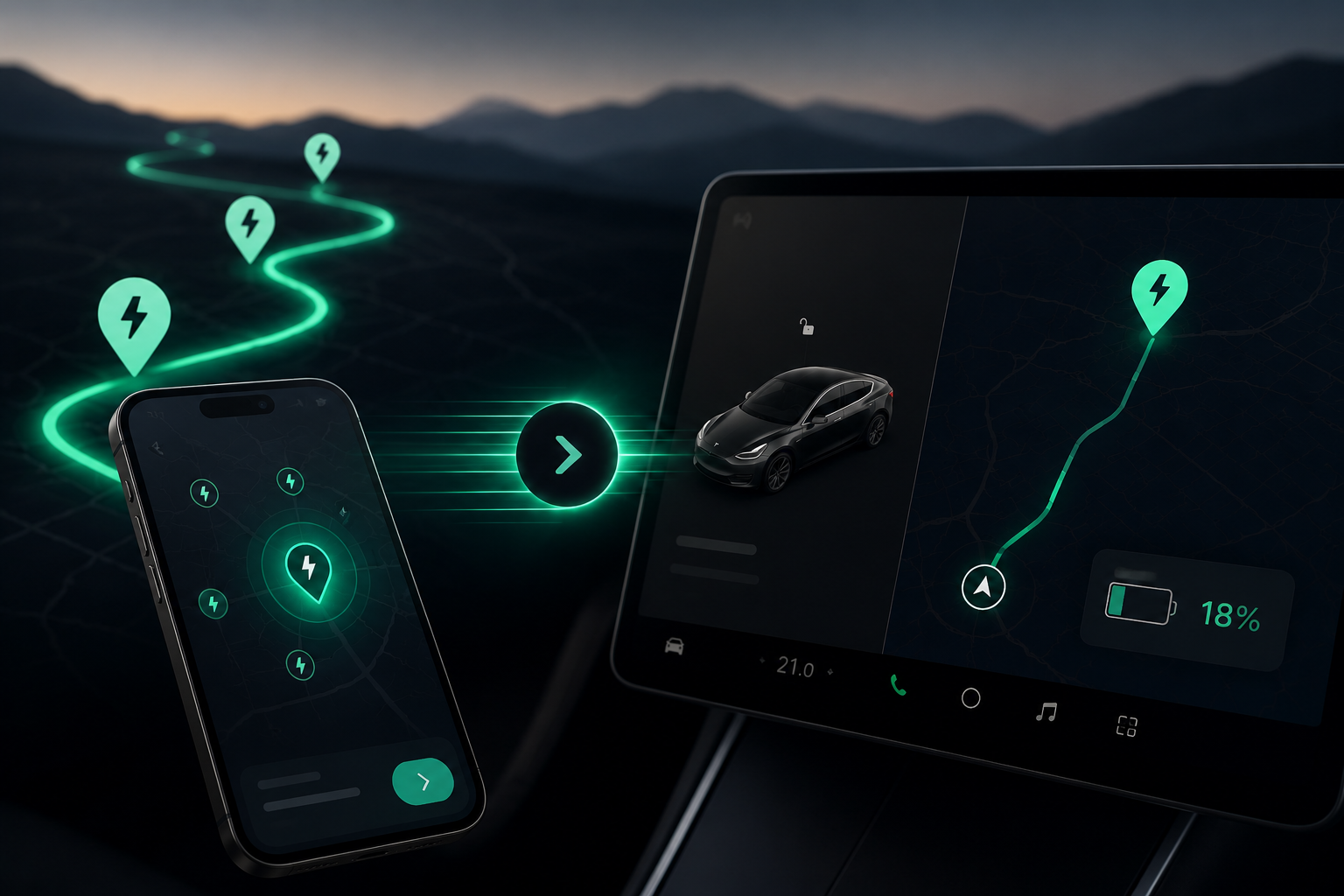 Tesla virtual key